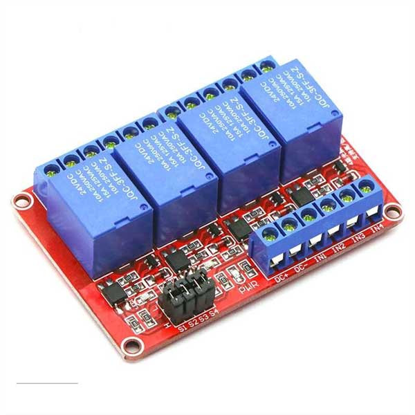 12V 4 Channel Red Color Relay Module