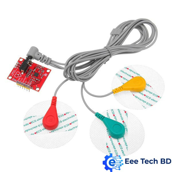 ECG MODULE AD8232 ECG MEASUREMENT PULSE HEART ECG MONITORING SENSOR MODULE KIT