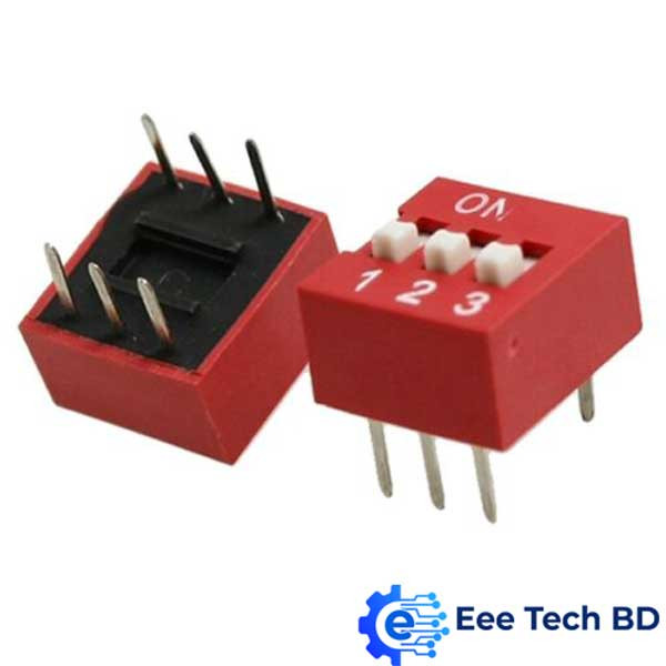 DIP Switch 3 Position 2.54mm