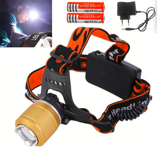 LED Rechargeable Head Light (Multicolor)