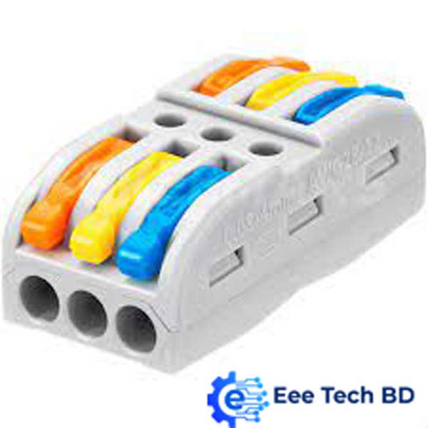 Electrical Cable Wire Connector 3 In 3 Out