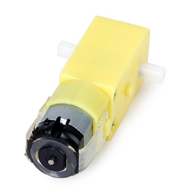 Dual Shaft Geared Motor 6V DC 80 RPM Yellow Color