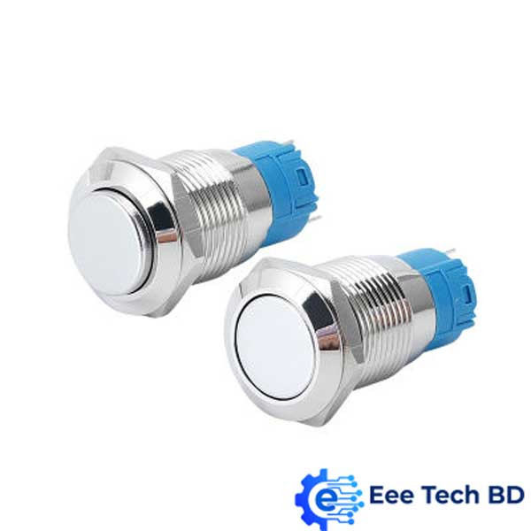 Waterproof Metal Push Switch 16mm 12V