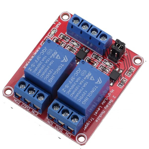 DC12V 2 Channel Red Color Relay Module