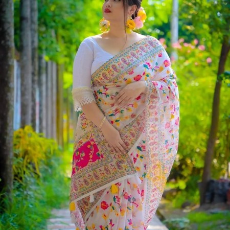 Halfsilk Saree With Blouse