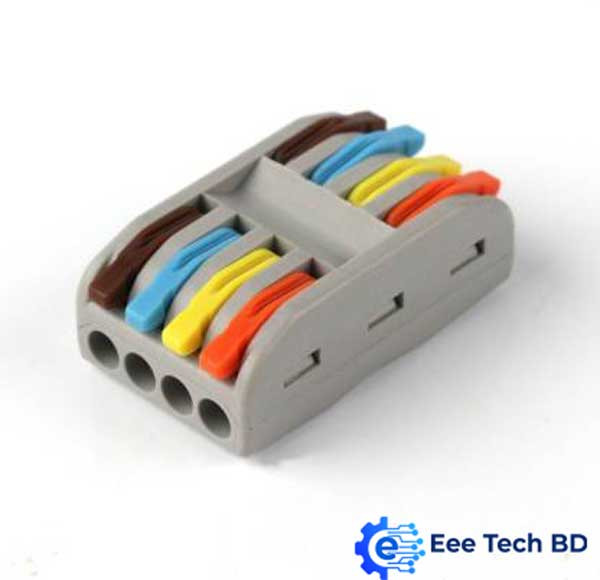 Electrical Cable Wire Connector 4 In 4 Out