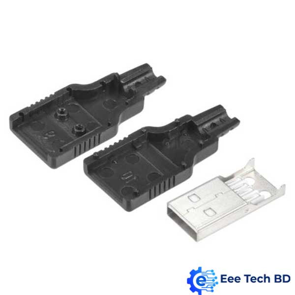 5Pin  USB2.0 Male With Plastic Cover