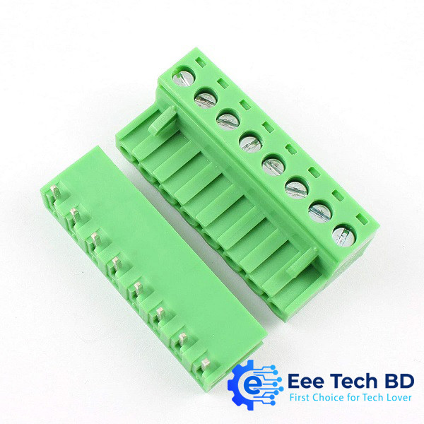 Screw Terminal Block 5.08mm Pitch 8 Pin Plug-in