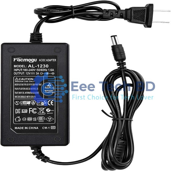 DC-12V 5.5A Switching AC Adapter