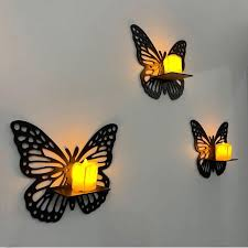 3 PCS Combo Black Butterfly MDF Set. Easy Installation Wall Shelf Decor. Transform your walls with our exquisite butterfly Decor.