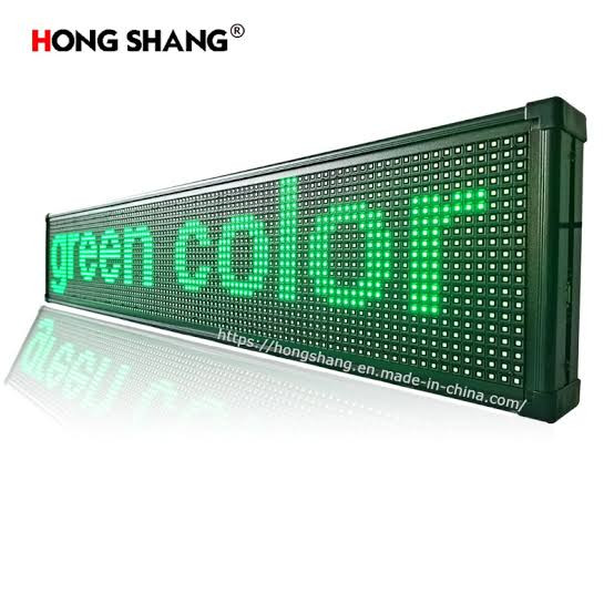 P10 LED Green Colour Display Panel