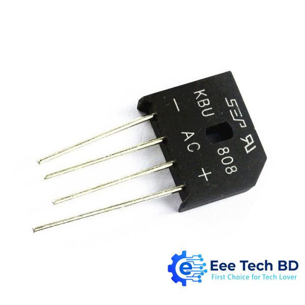 Bridge Rectifier DIP-KBU808 800V 8A 4Pin