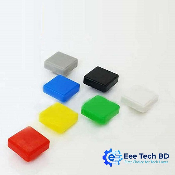 Cap For Tactile Push Switch Multi Colors Square