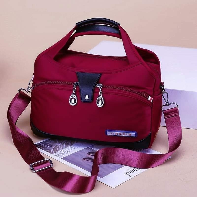 (Red colour) Large Capacity Waterproof Anti-theft Fashion Lades Bag