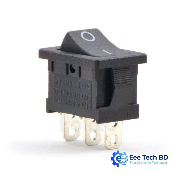 3-Pin SPDT 10A Rocker Switch