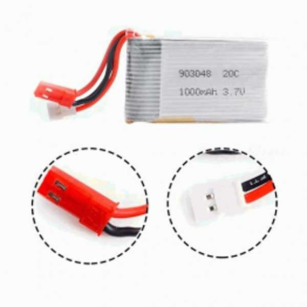 3.7V 1S 1000mah Li-Po Battery