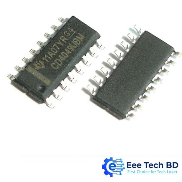 CD4049 Inverting Hex Buffer Smd IC's