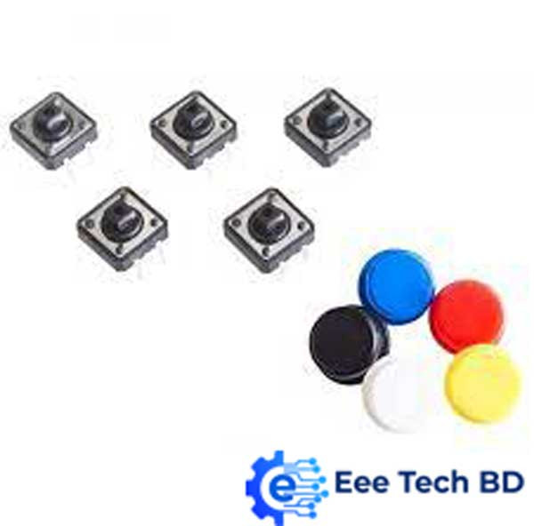 Tactile Push Switch Cap Multi Colors