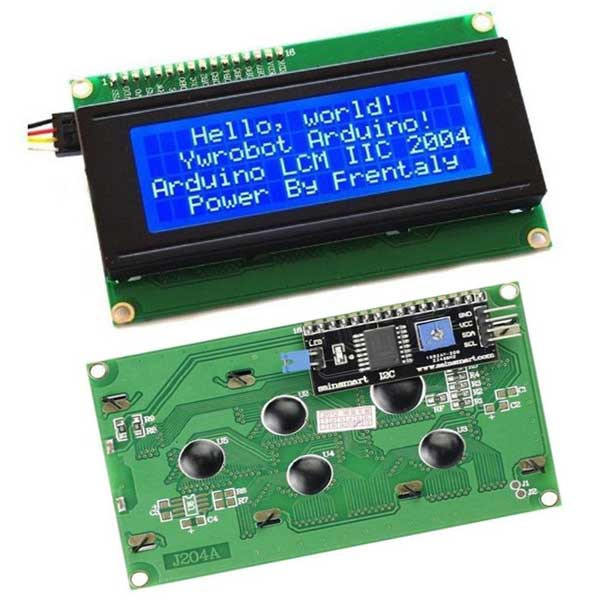 20 Character 4 Line I2C LCD Display Module