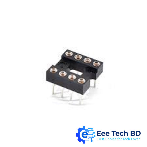 IC Socket 8 Pin Round Hole