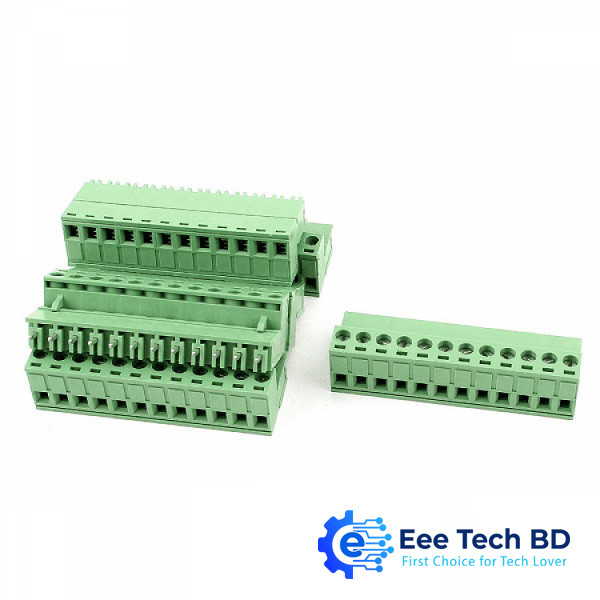 Screw Terminal Block 5.08mm Pitch 14 Pin Plug-in