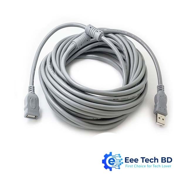 USB 2.0 Extension Extender Cable 3.Metar Cord M/F Standard Type A Male to Female Ash